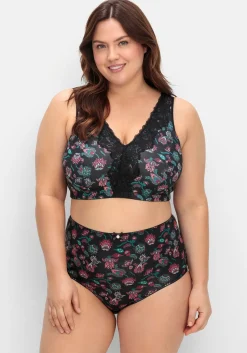 BH ohne Bügel in Bustier-Form, mit Spitzenborte