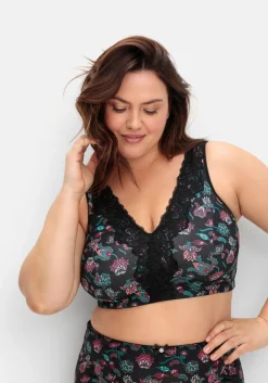 BH ohne Bügel in Bustier-Form, mit Spitzenborte