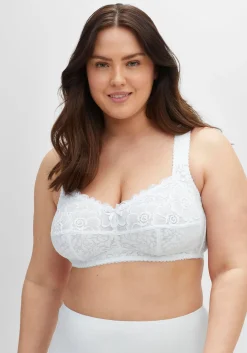 BH ohne Bügel mit leicht transparenter Spitze