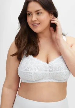 BH ohne Bügel mit leicht transparenter Spitze