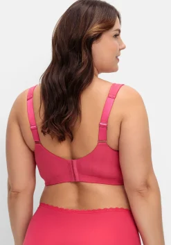 BH ohne Bügel, mit seitlichem Spitzenbesatz