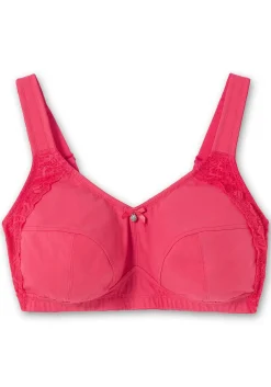 BH ohne Bügel, mit seitlichem Spitzenbesatz