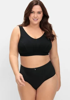 BH ohne Bügel mit transparenten Mesh-Einsätzen