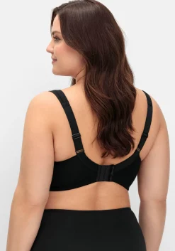 BH ohne Bügel mit transparenten Mesh-Einsätzen