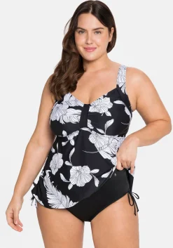 Bikinihose mit Shaping-Einsatz, seitliche Raffung