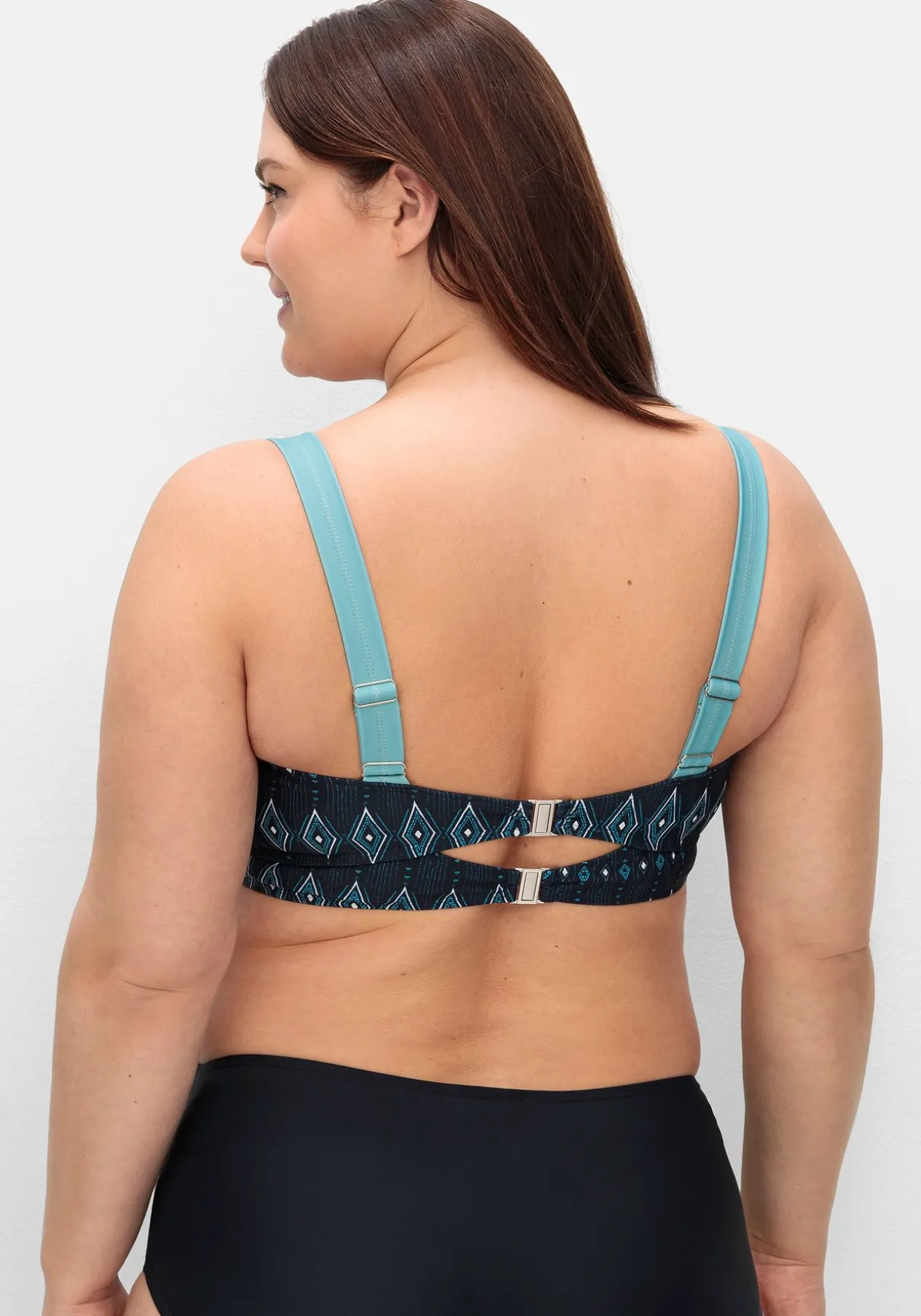 Bikini-Oberteil in Wickeloptik, ohne Bügel