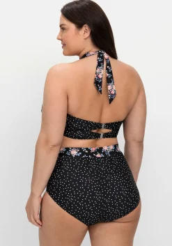 Bikinioberteil in Wickeloptik, mit Neckholder-Träger