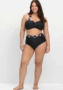 Bikinioberteil in Wickeloptik, mit Neckholder-Träger