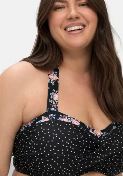 Bikinioberteil in Wickeloptik, mit Neckholder-Träger