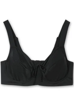 Bikini-Oberteil mit Bügeln und Schleife am Ausschnitt