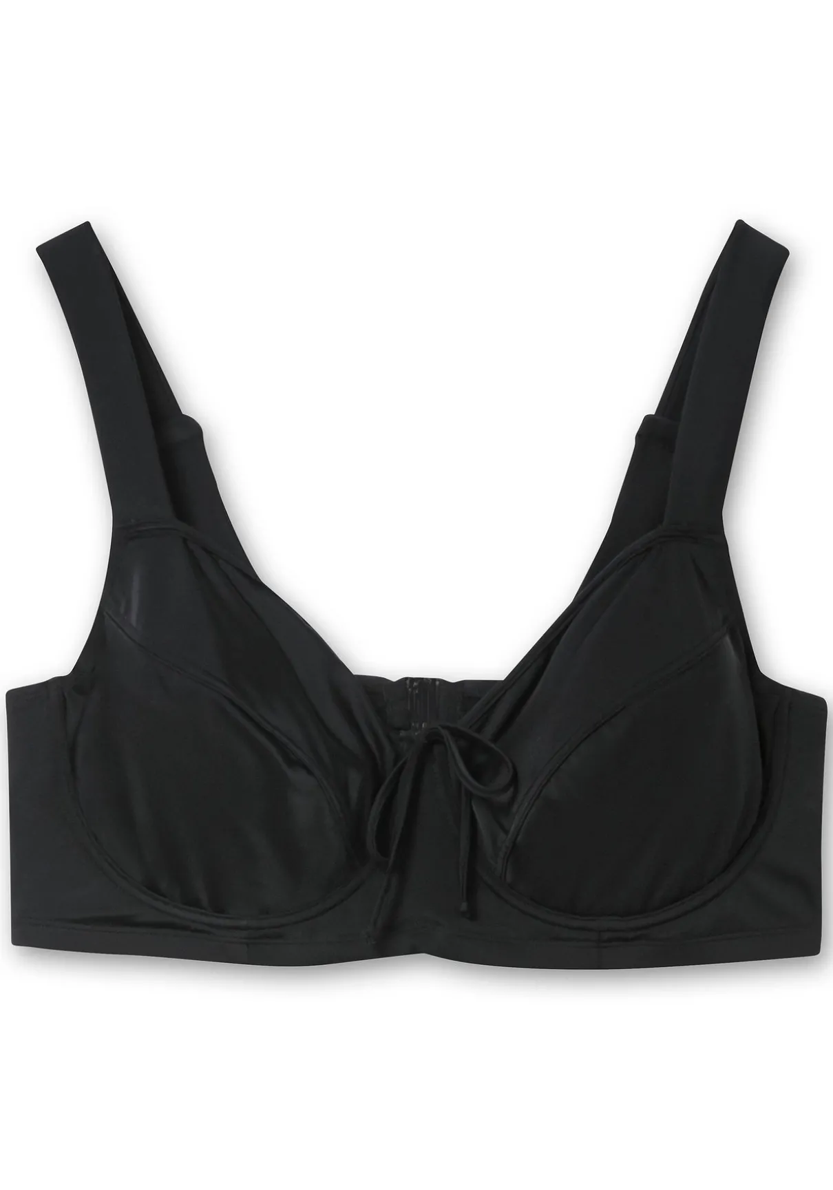 Bikini-Oberteil mit Bügeln und Schleife am Ausschnitt