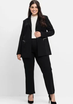 Blazer mit Reißverschluss-Taschen