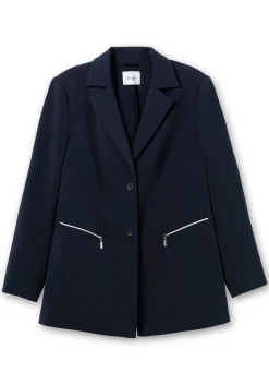 Blazer mit Reißverschluss-Taschen
