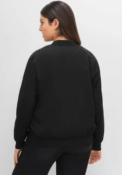 Blouson mit Rippbündchen und Reißverschluss