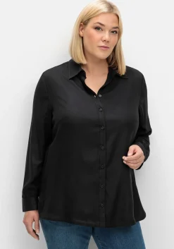 Bluse aus weich fließendem Viskose-Twill