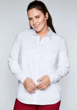 Bluse in leicht tailliertem Schnitt, mit Stretchanteil