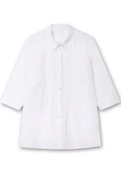 Bluse mit Biesen und 3/4-Ärmeln