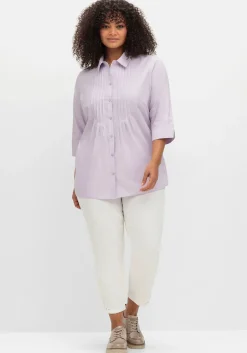Bluse mit Biesen und 3/4-Ärmeln