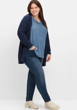 Bluse mit Minimalprint, in leichter A-Linie