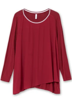 Blusenshirt mit doppellagigem Vorderteil