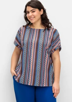 Blusenshirt mit Ethnoprint