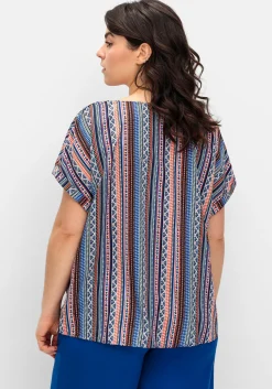 Blusenshirt mit Ethnoprint