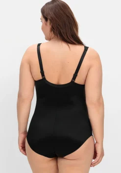 Body in Satinoptik, mit Spitze