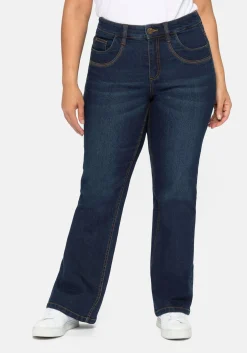 Bootcut Jeans mit innen regulierbarer Bundweite