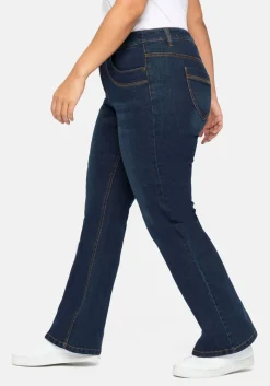 Bootcut Jeans mit innen regulierbarer Bundweite