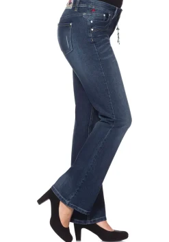 Bootcut Stretch-Jeans im Used-Look