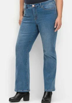 Bootcut Stretch-Jeans mit Bodyforming-Effekt