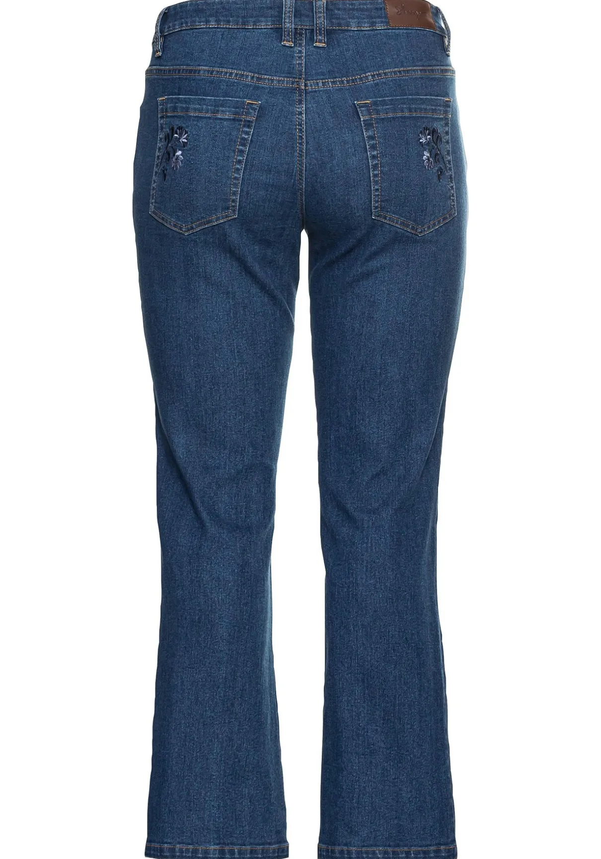 Bootcut Trachtenjeans mit abknöpfbarem Latz