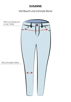 Bootcut-Jeans in Curvy-Schnitt SUSANNE