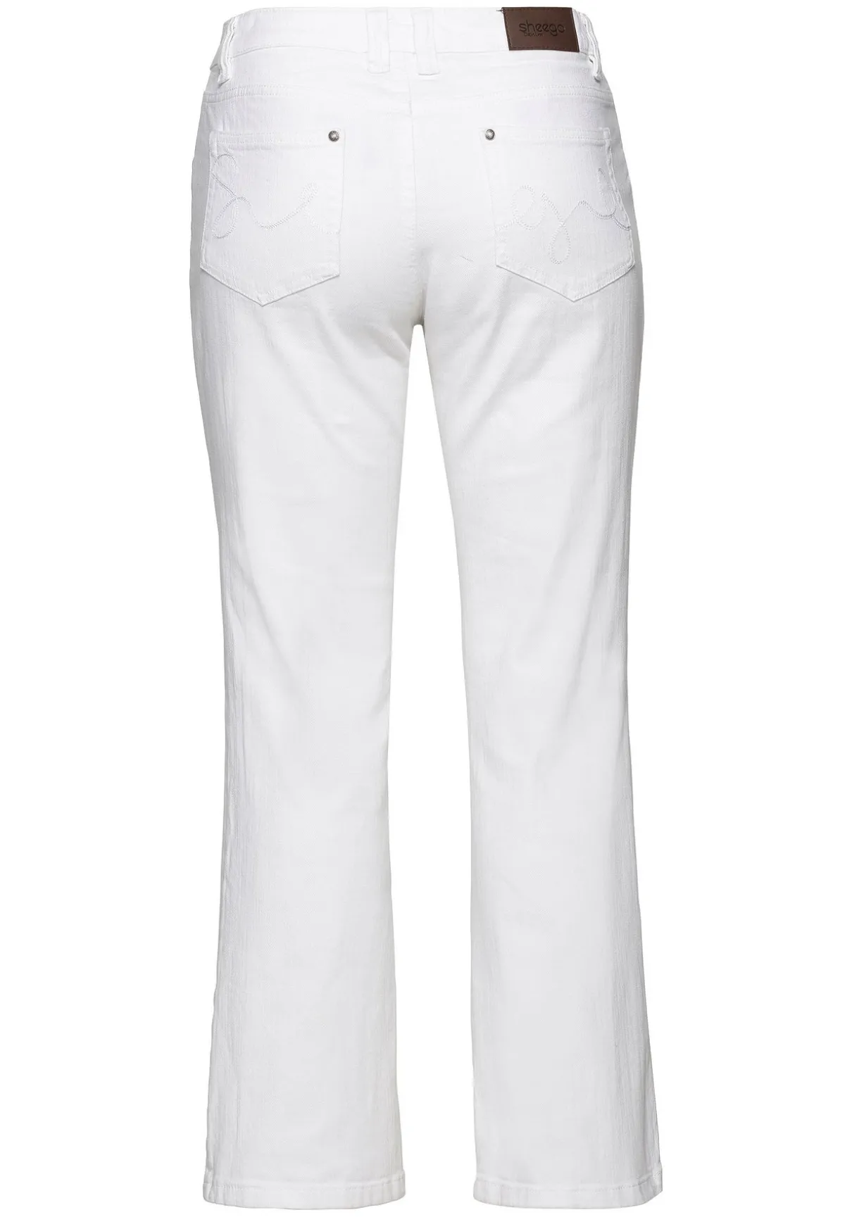 Bootcut-Jeans in 5-Pocket-Form, mit Used-Effekten