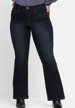 Bootcut-Jeans mit 3D-Catfaces