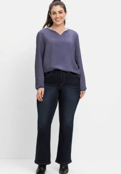 Bootcut-Jeans mit 3D-Catfaces