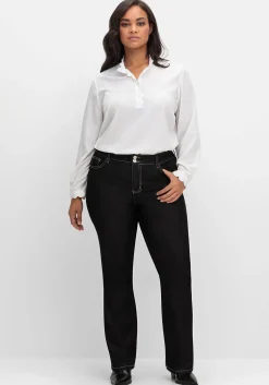 Bootcut-Jeans mit Push-up-Effekt