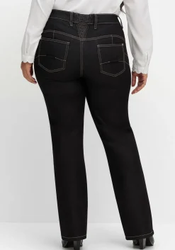 Bootcut-Jeans mit Push-up-Effekt