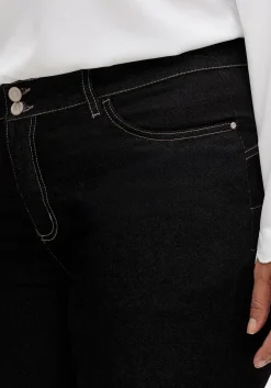 Bootcut-Jeans mit Push-up-Effekt