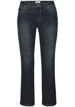 Bootcut-Jeans mit Used-Effekten