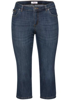 Caprijeans mit Used-Effekten