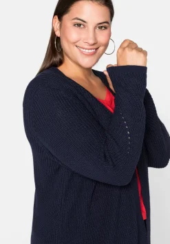 Cardigan aus Grobstrick, in offener Form