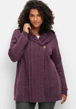 Cardigan mit Kapuze und Knopfverschluss
