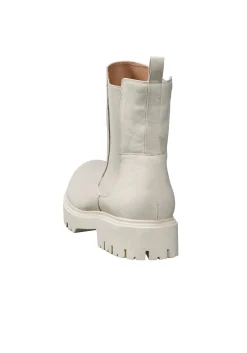 Chelsea-Boots aus Velourslederimitat