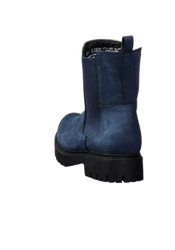 Chelsea-Boots aus Velourslederimitat