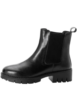 Chelsea-Boots mit stark profilierter Sohle, aus Leder