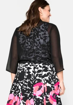 Chiffon-Bolero im Zipfellook