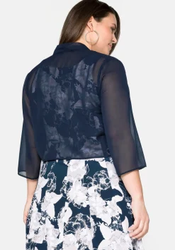 Chiffon-Bolero im Zipfellook