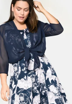 Chiffon-Bolero im Zipfellook