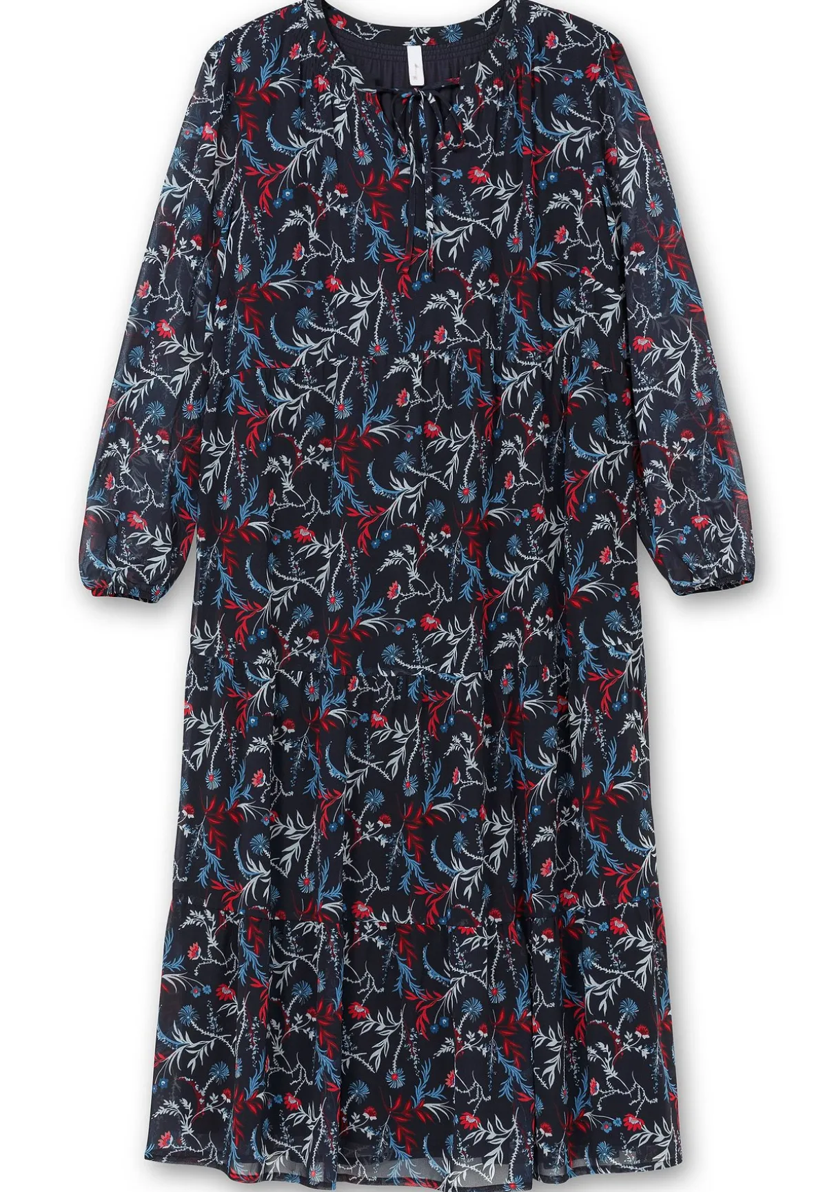 Chiffonkleid in Maxilänge, mit Alloverprint